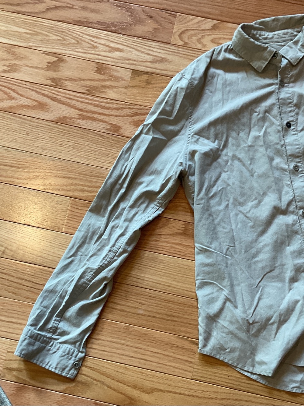 Lululemon Commission Men's Button-Down Shirt Gray Long Sleeve button down large - Picture 3 of 12